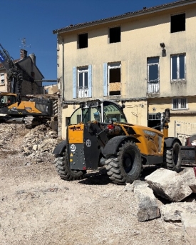 Démolition sur la place Pierre Sémard Razel-Bec