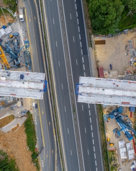 Razel-Bec Ligne 18  travaux viaduc ile de france