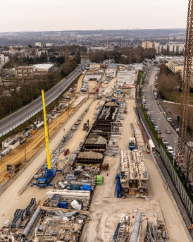 ligne 16 grand paris express métro parisien Razel Bec
