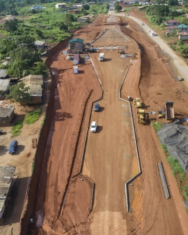 Nkometou Razel Cameroun peage route travaux afrique