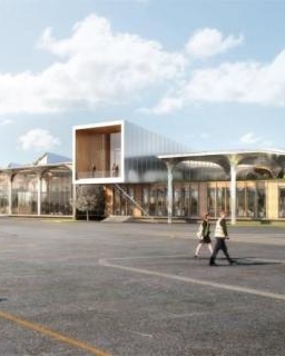 Vu extérieur de l' AÉROGARE DE DEAUVILLE-NORMANDIE