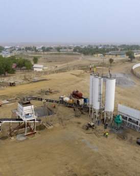 Travaux à Maroua Camion