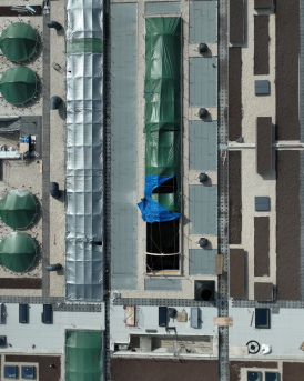 Vue extérieur SIAAP Achères (78) Clarifloculation