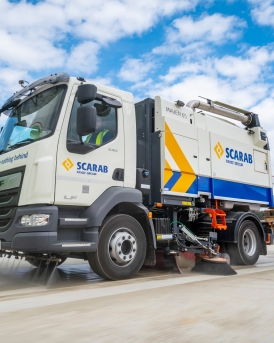 Maven 65 truck-mounted sweeper.
