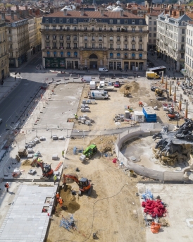 Rénovation places de terreaux Lyon Razel Bec