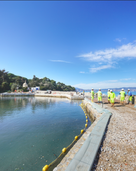 Un chantier maritime à fortes contraintes Razel-Bec