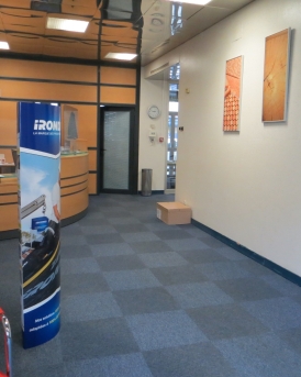 Avant bâtiment de bureau réhabilité Nameshield à Angers, Maine-et-Loire (49), Pays de la Loire - conception et réalisation Espace Engineering Fayat, contractant général et maître d'œuvre