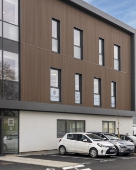Bâtiment de bureaux à Puilboreau, Charente-Maritime (17), Nouvelle-Aquitaine - Conception et réalisation Espace Engineering Fayat, contractant général et maître d'œuvre