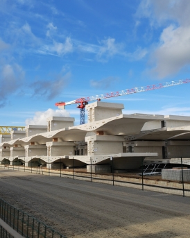 Razel-Bec Ligne 18  travaux viaduc ile de france usine voussoirs