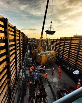 Chantier Franchissement Urbain Pleyel