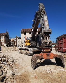 Démolition sur la place Pierre Sémard Razel-Bec