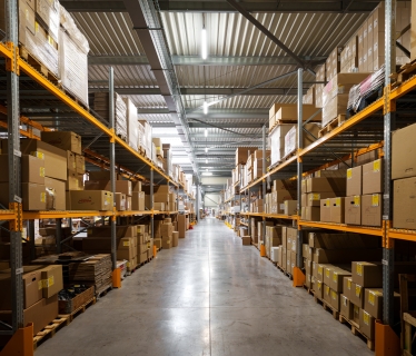 Racks zone de stockage bâtiment industriel Sodico Rennes - conception et réalisation Espace Engineering Fayat