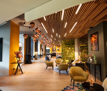 Aménagement intérieur hôtel Le Grand Bé à Saint-Malo, Ille-et-Vilaine (35), Bretagne - Conception et réalisation Espace Engineering Fayat, contractant général et maître d'œuvre