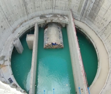 Ligne 16 - sortie tunnelier Razel-Bec