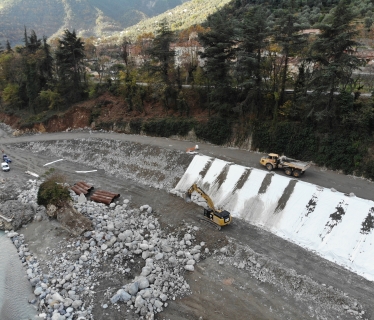 Travaus d'urgence tempête Alex vallée Rora Razel Bec