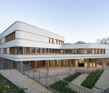 Vue extérieur du nouveau collège de Massy - Claudine Herman
