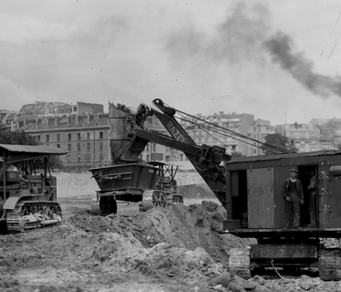 1931 Parcs des Princes chantier razel
