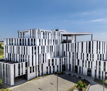 Bâtiment de bureaux Digital Park à Rennes, Ille-et-Vilaine (35), Bretagne - Conception et réalisation Espace Engineering Fayat, contractant général et maître d'œuvre