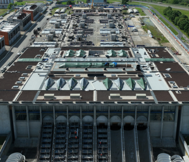 Vue drone extérieur, Clarifloculation