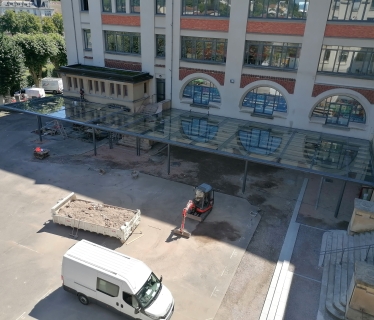 Projet de réemploi sur une verrière