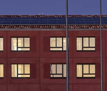 Campo' panneaux solaires nuit