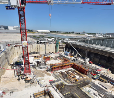 chantier gare cg2 ligne 17 Razel-Bec