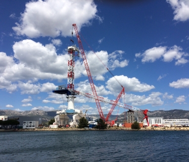 2016 Grue 10B après montage pylône