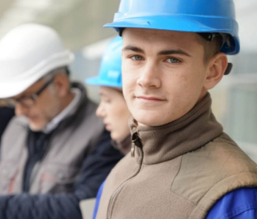 Apprenti sur chantier