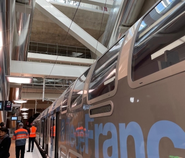 RAZEL-BEC - SEFI-INTRAFOR - Inauguration de l'extension de la ligne E du RER vers l'ouest