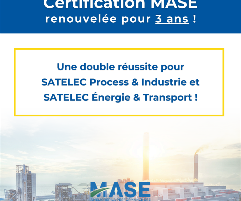 Certification MASE - Satelec