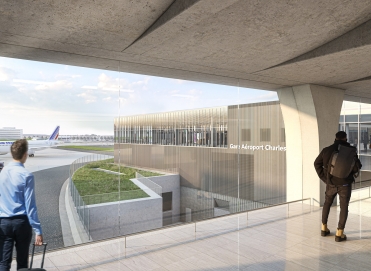 Gare aéroport charles de gaulles société du grand paris