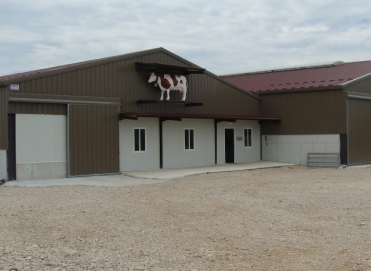 Bâtiment agricole pour une salle de traite