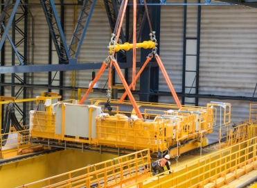 2018 EDF CNPE bugey montage chariot pont roulant