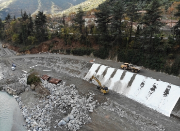 Travaus d'urgence tempête Alex vallée Rora Razel Bec