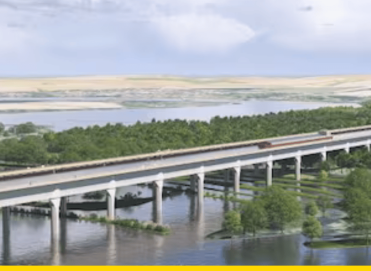 pont canal seine nors europe avec des arbres autour
