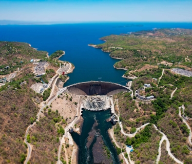 Razel Bec barrage de Kariba zambie plunge pool