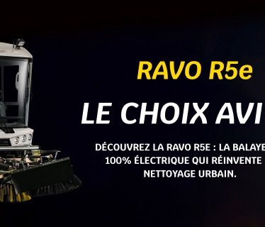 découvrez la RAVO R5e : la balayeuse 100% électrique qui réinvente le nettoyage urbain