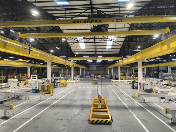 Chemin de roulement pour ponts roulants avec structure autoportante