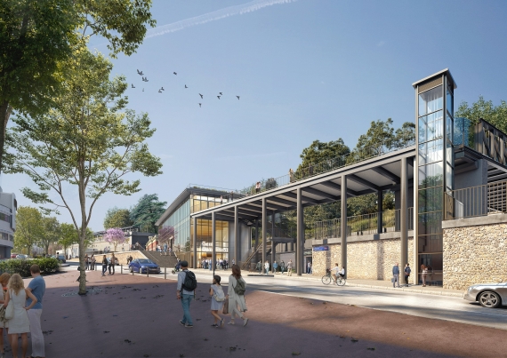 Gare Saint Cloud - AREP Architectes - Societe du Grand Paris