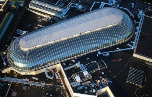 Centre commercial Val d'Europe vu du haut