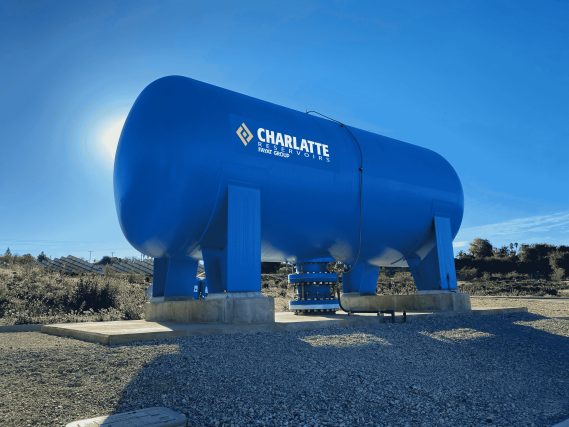 Réservoir à vessie de 38 000 litres pour le projet Santa Margarita aux États-Unis