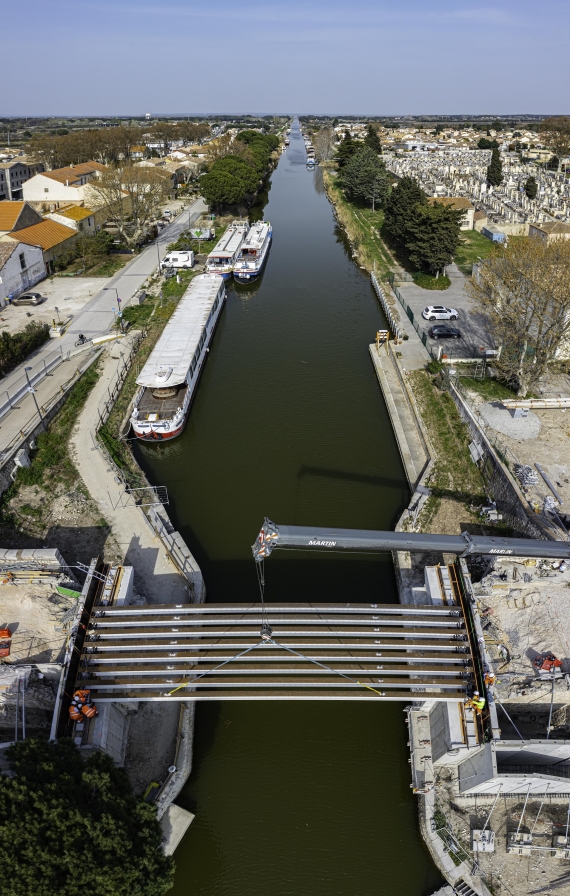 Pont de provence Aigues Mortes rénovation Razel Bec