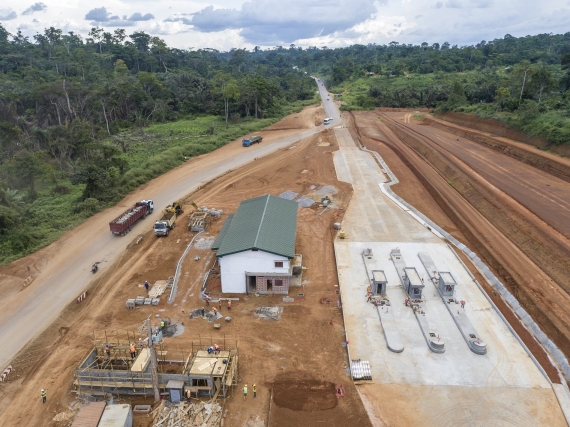 Mbankomo Razel Cameroun peage route travaux afrique