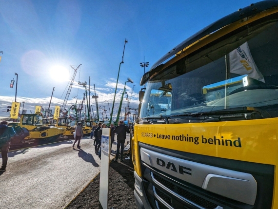 A Magnum 72 on the Bomag stand at Bauma 2022