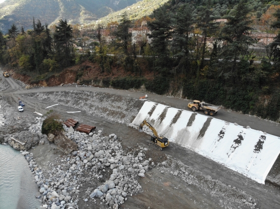 Travaus d'urgence tempête Alex vallée Rora Razel Bec