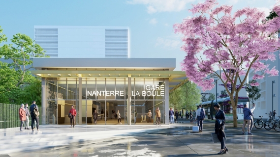 Gare Nanterre La Boule - Archi5 - Societe du Grand Paris