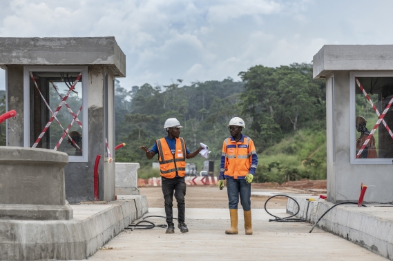 Mbankomo Razel Cameroun peage route travaux afrique