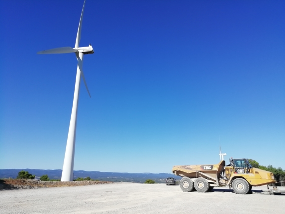 Parc éolien d’Oupia, Occitanie © Razel-Bec