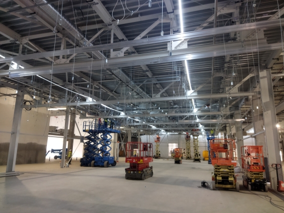 Construction métallique d'un bâtiment pharmaceutique