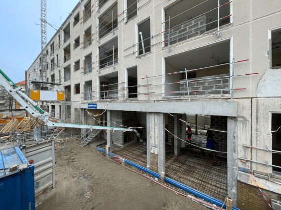 Photo chantier Jean Zay à Lille